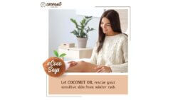 Let COCONUT OIL rescue your sensitive skin from winter rash